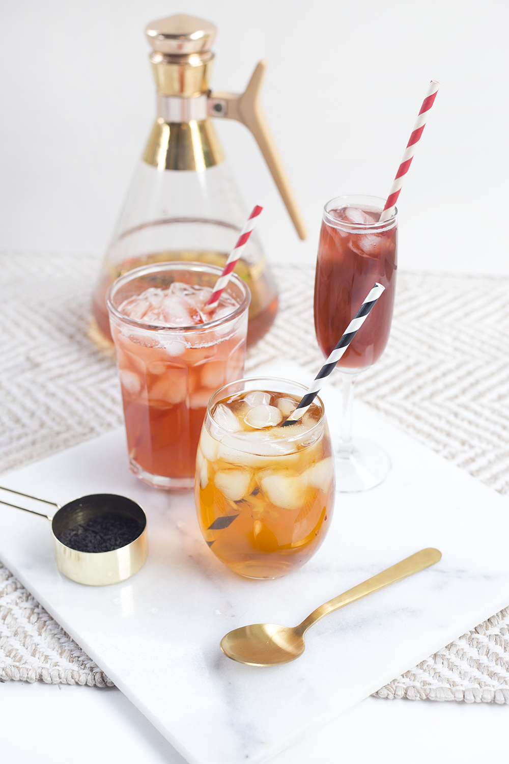 sparkling iced tea | fruity teas | iced tea ideas