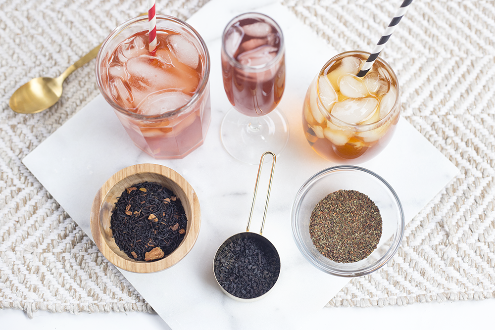 sparkling iced tea | fruity teas | iced tea ideas