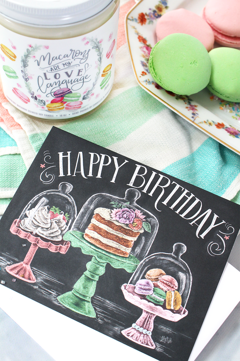 Birthday Gift Idea | Macaron-themed gift idea | Snail mail inspiration