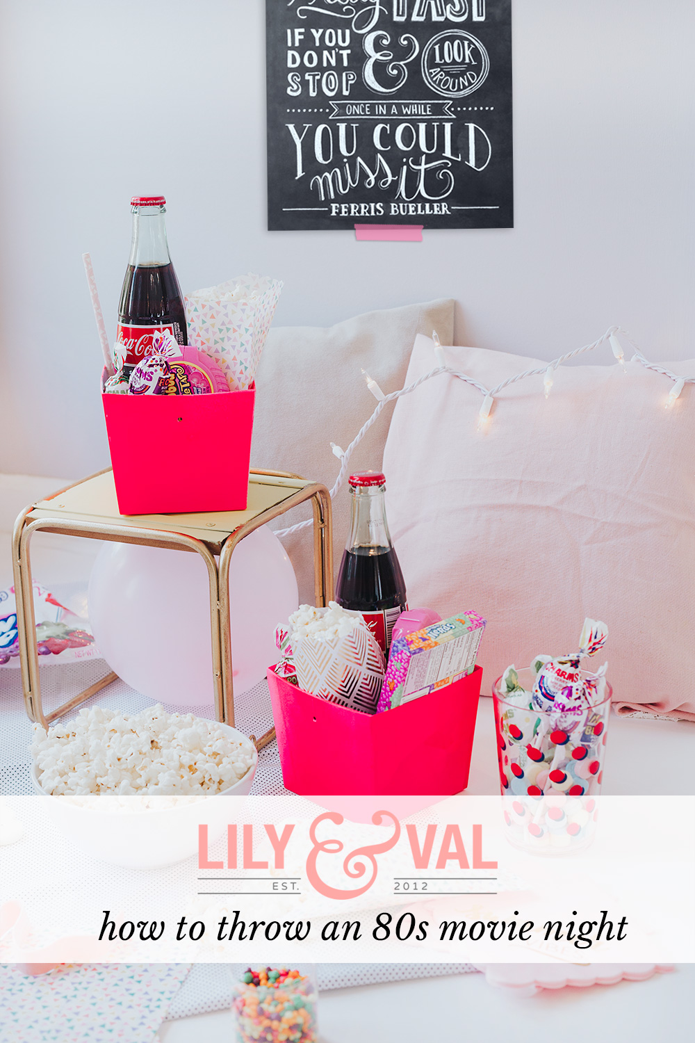 How to Throw an 80s Movie Night This Summer - Lily & Val Living