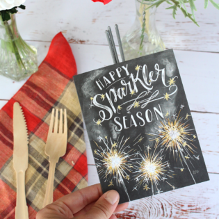 Fourth of July Place Setting Idea – Sparkler Season Fourth of July Place Setting Idea – Sparkler Season