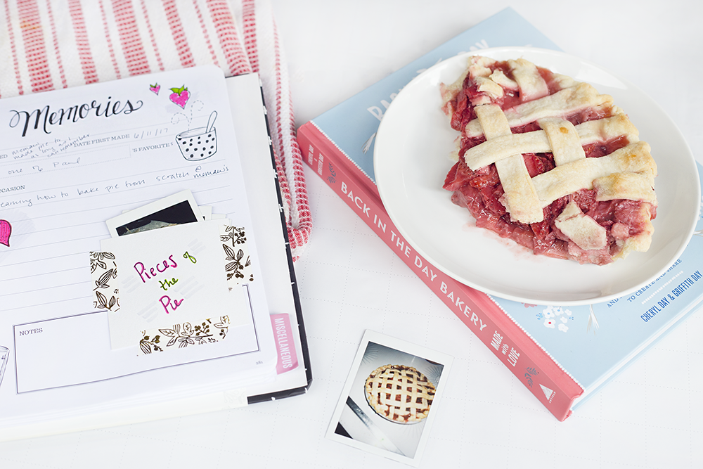 keepsake kitchen diary pocket | pie recipe | scrapbooking