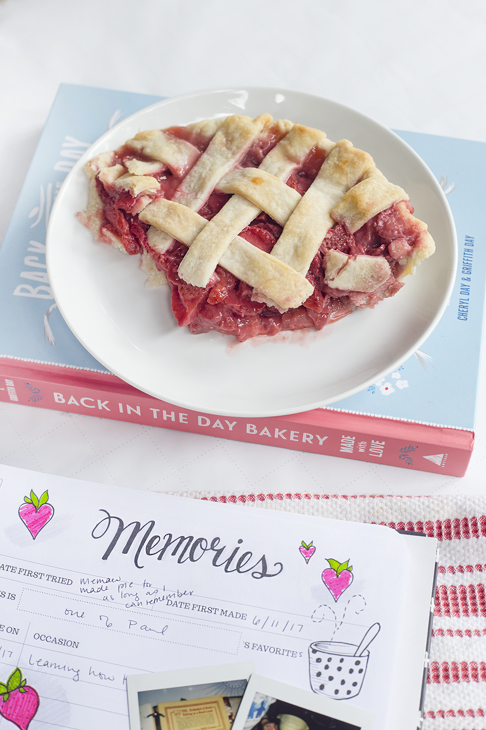 keepsake kitchen diary pocket | pie recipe | scrapbooking