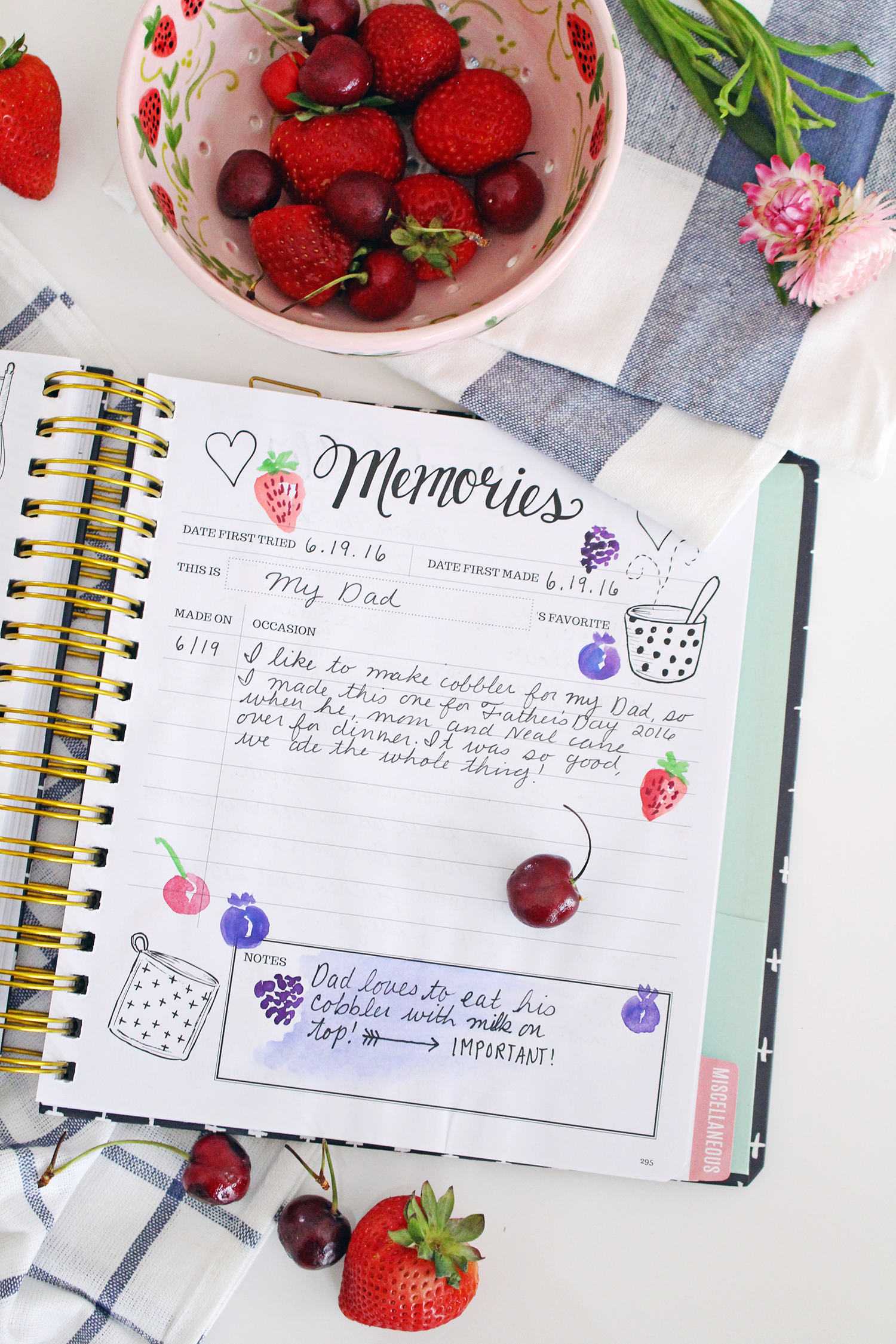 Record what makes your recipes special - the memories and the stories that go along with them. Keepsake Kitchen Diary by Lily & Val.