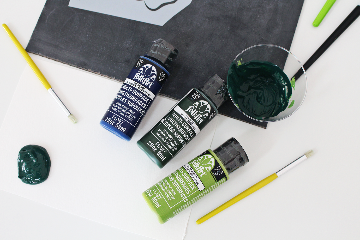 Folk Art makes the most beautiful paints for stenciling
