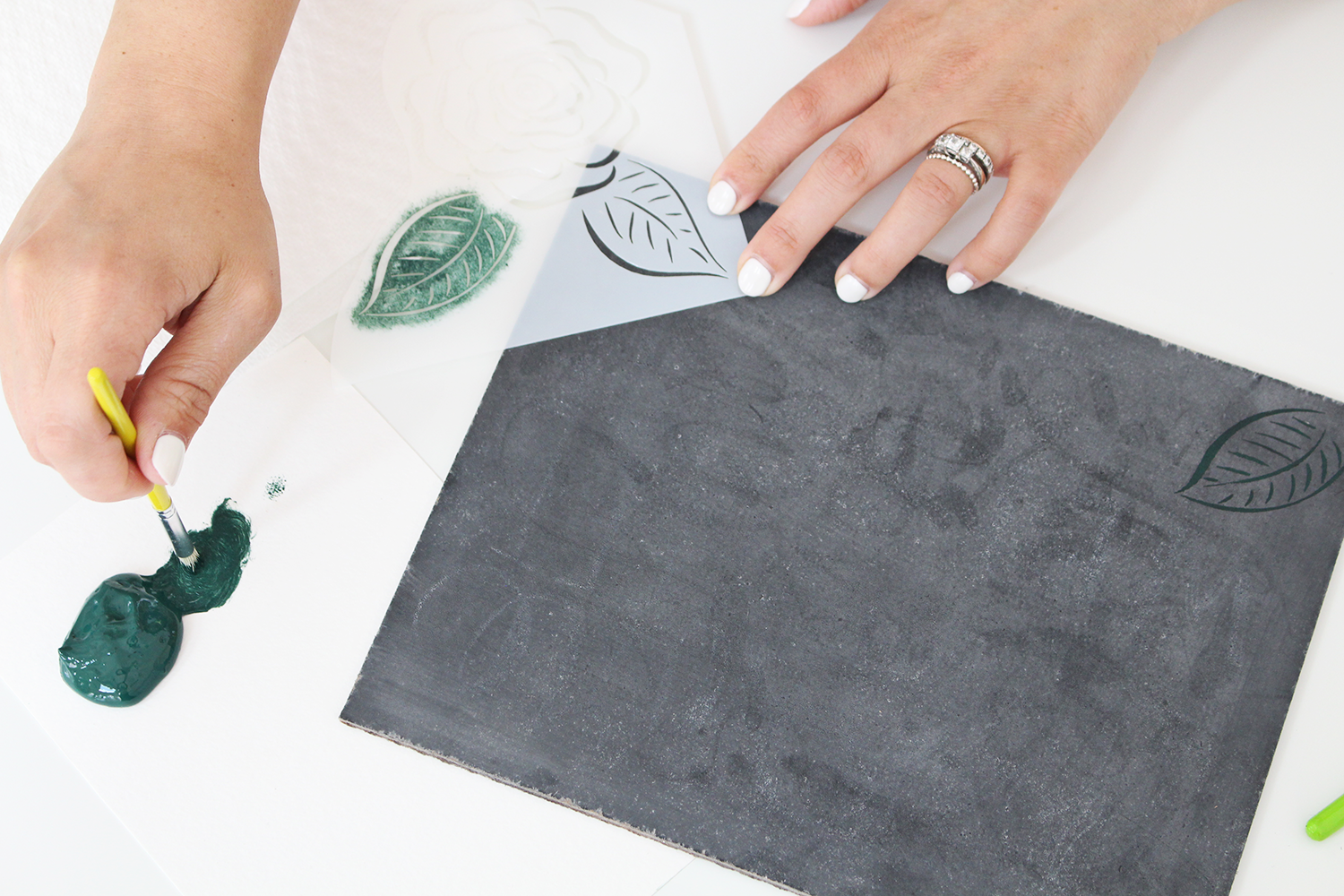 How to Use Lily & Val Stencils to Create This Modern Chalkboard Sign