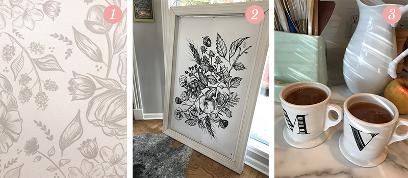 Lily & Val Presents: Pretty Ordinary Friday #70 with soft neutrals for 2018, black and white botanicals and tea for two