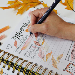 Pumpkin Cheesecake Bar Recipe in my Keepsake Kitchen Diary Using New Tombow Markers & Pens Pumpkin Cheesecake Bar Recipe in my Keepsake Kitchen Diary Using New Tombow Markers & Pens