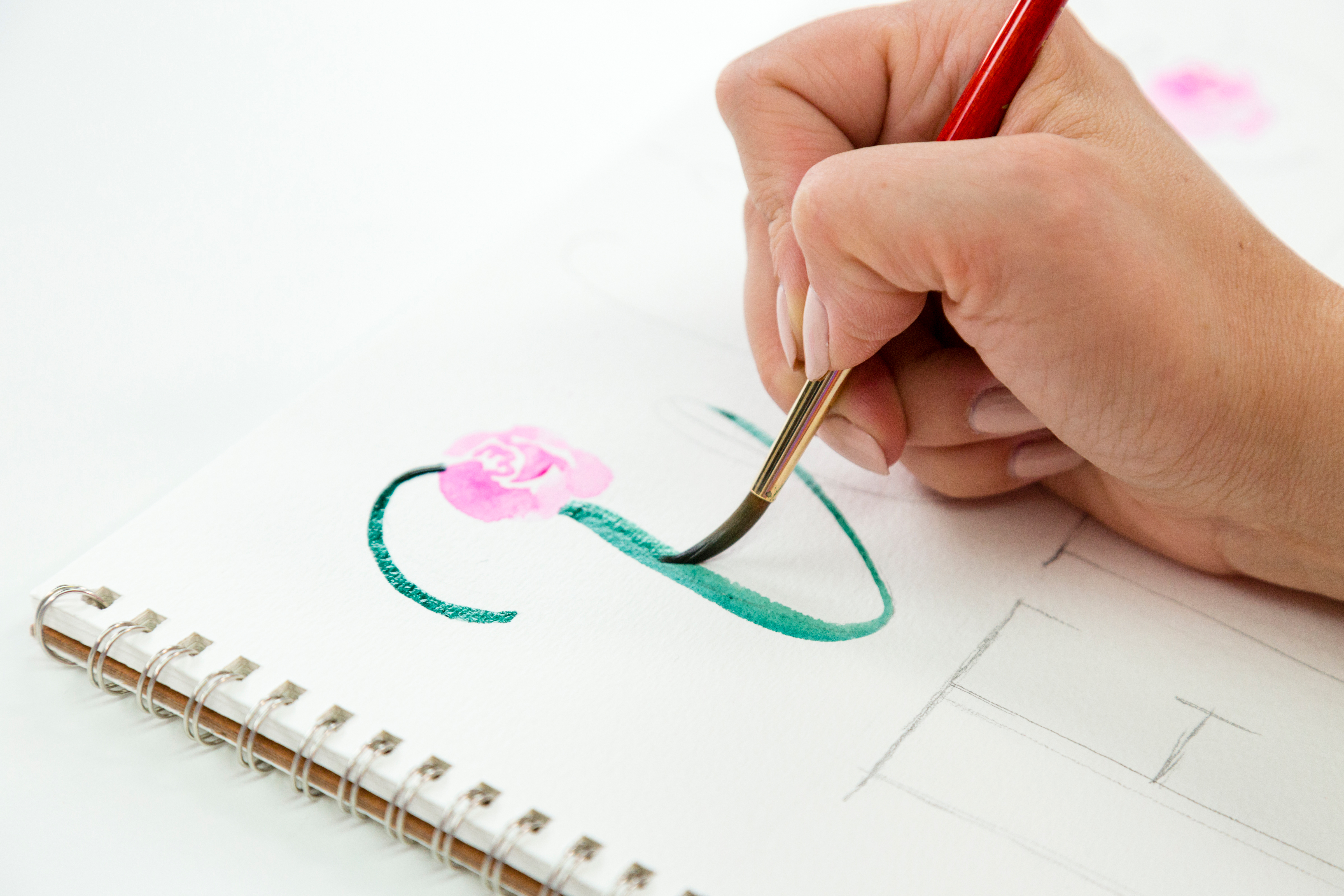 Join Valerie McKeehan for her Illustrated Watercolor Lettering class offered through Brit + Co