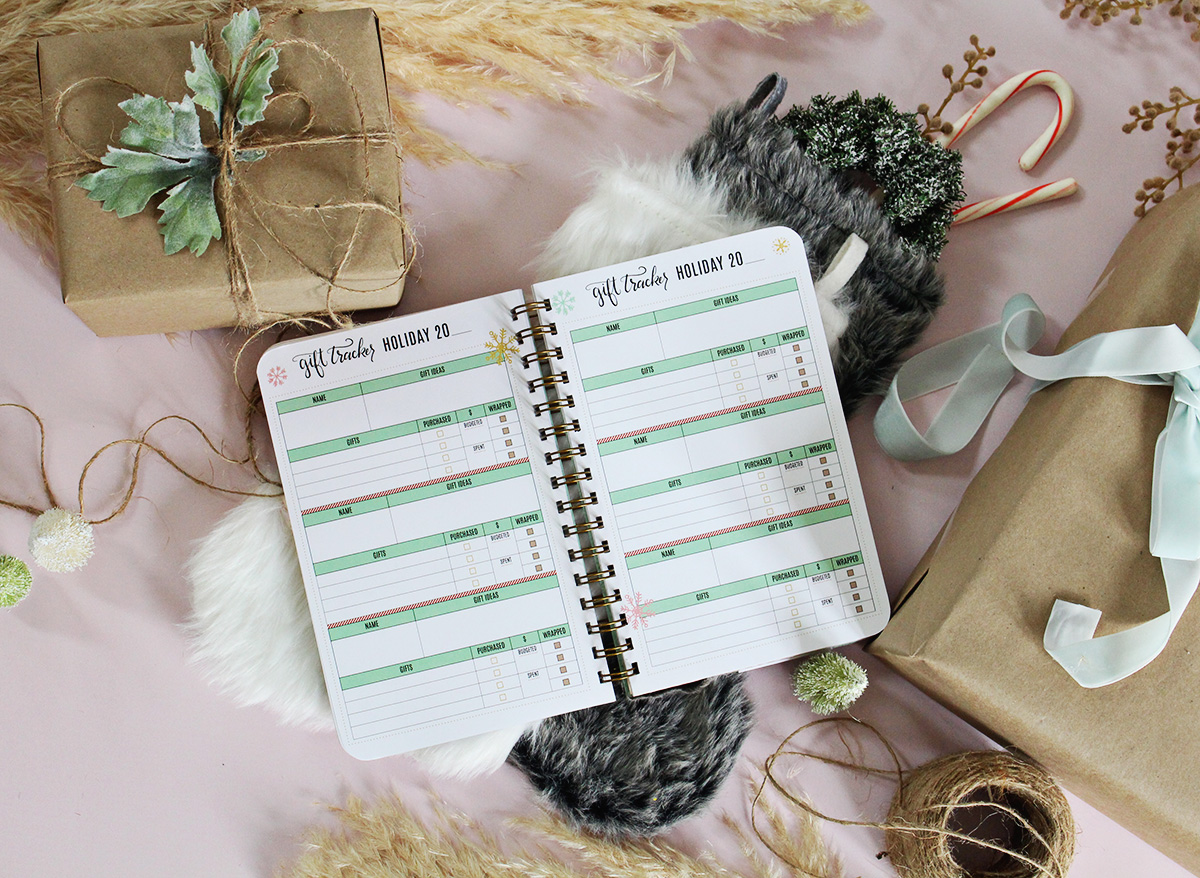 The Holiday Gift Organizer you could use this Christmas | Holiday Gift Tracker Notebook by Lily & Val