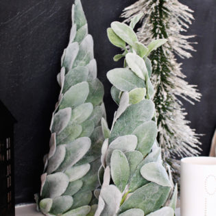 DIY Lamb’s Ear Holiday Trees DIY Lamb’s Ear Holiday Trees