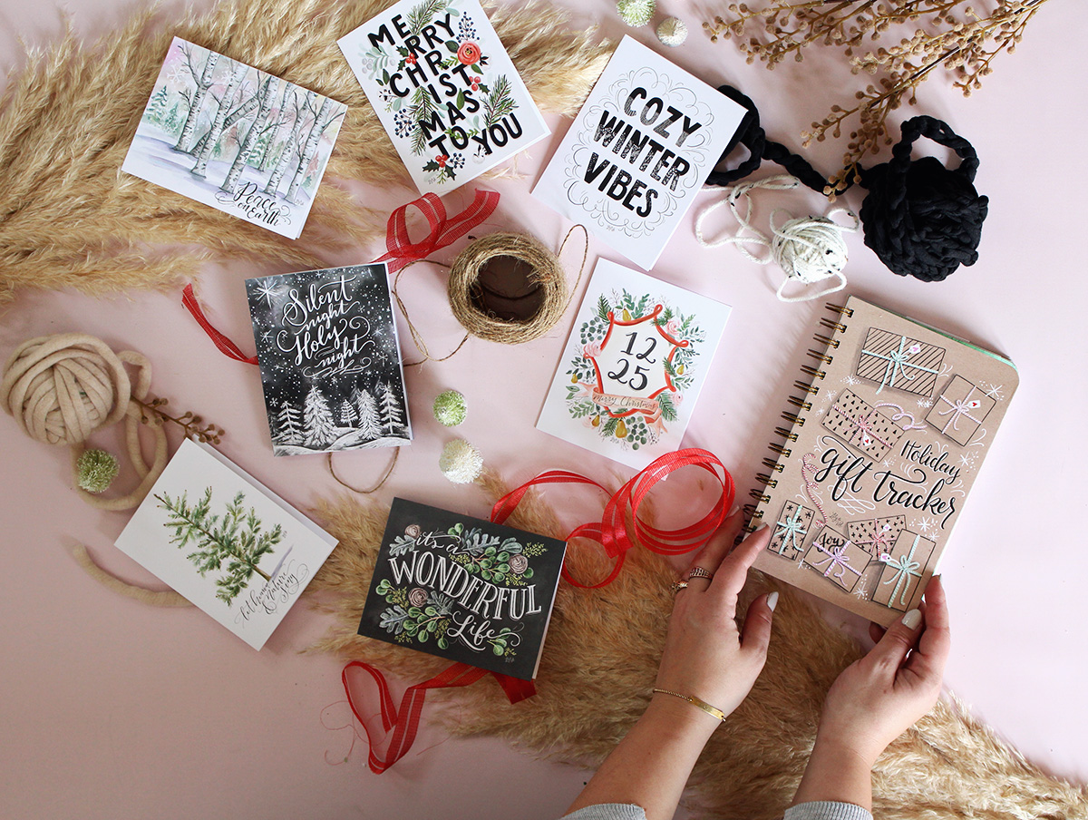 Get a jump start on your gift planner and card sending with the limited time Gift Tracker/ Card Set bundle on lilyandval.com