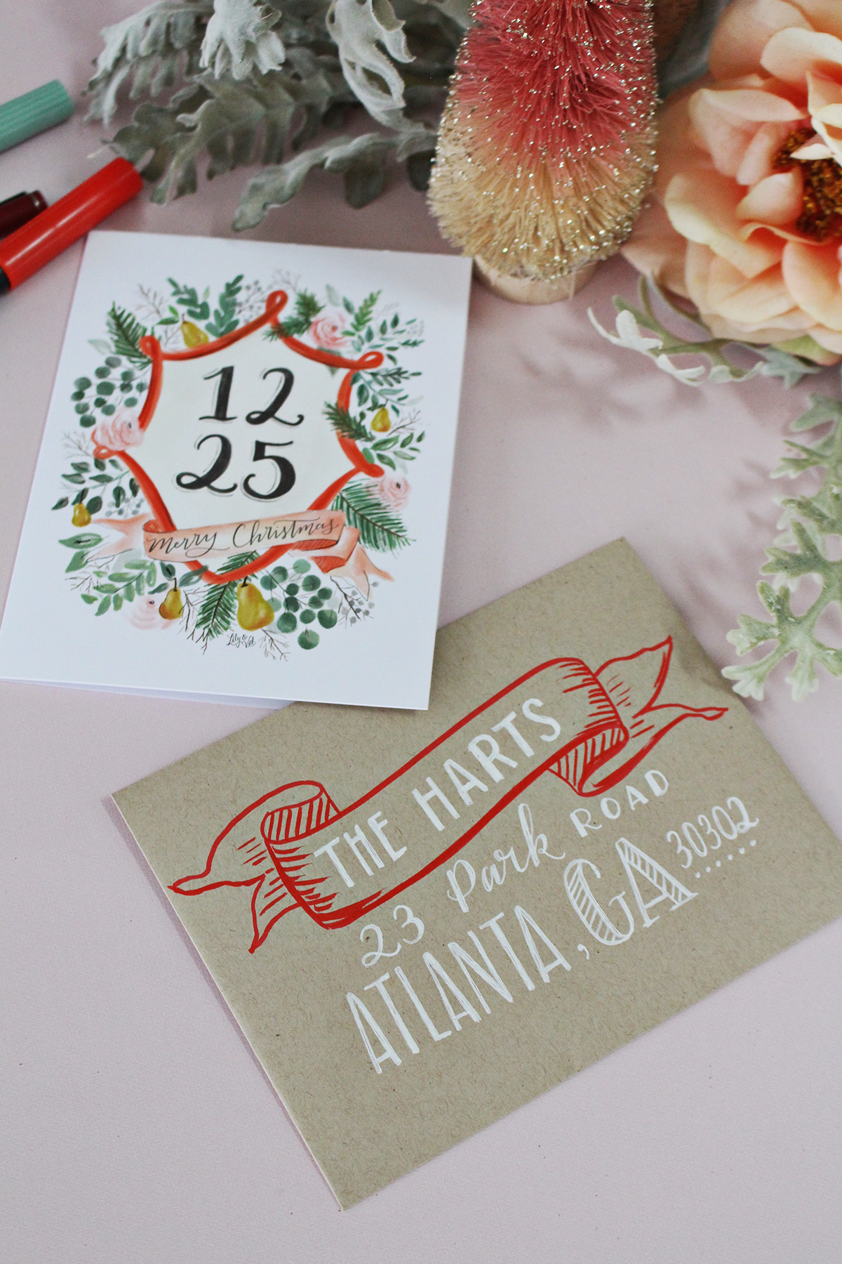 5 Holiday Card Envelope Decorating Ideas