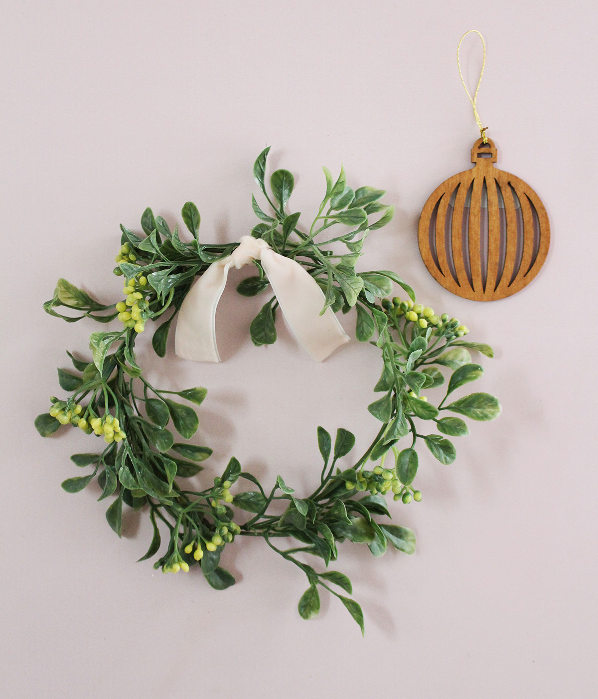 Handmade eucalyptus wreath as part of the first-ever Lily & Val curated surprise box! 