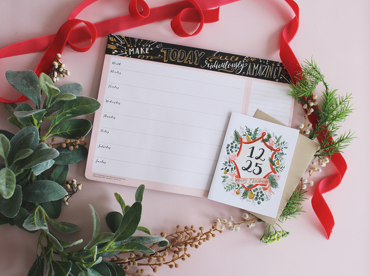 Our cute gold foil weekly planner pad would make a great gift for a friend or coworker