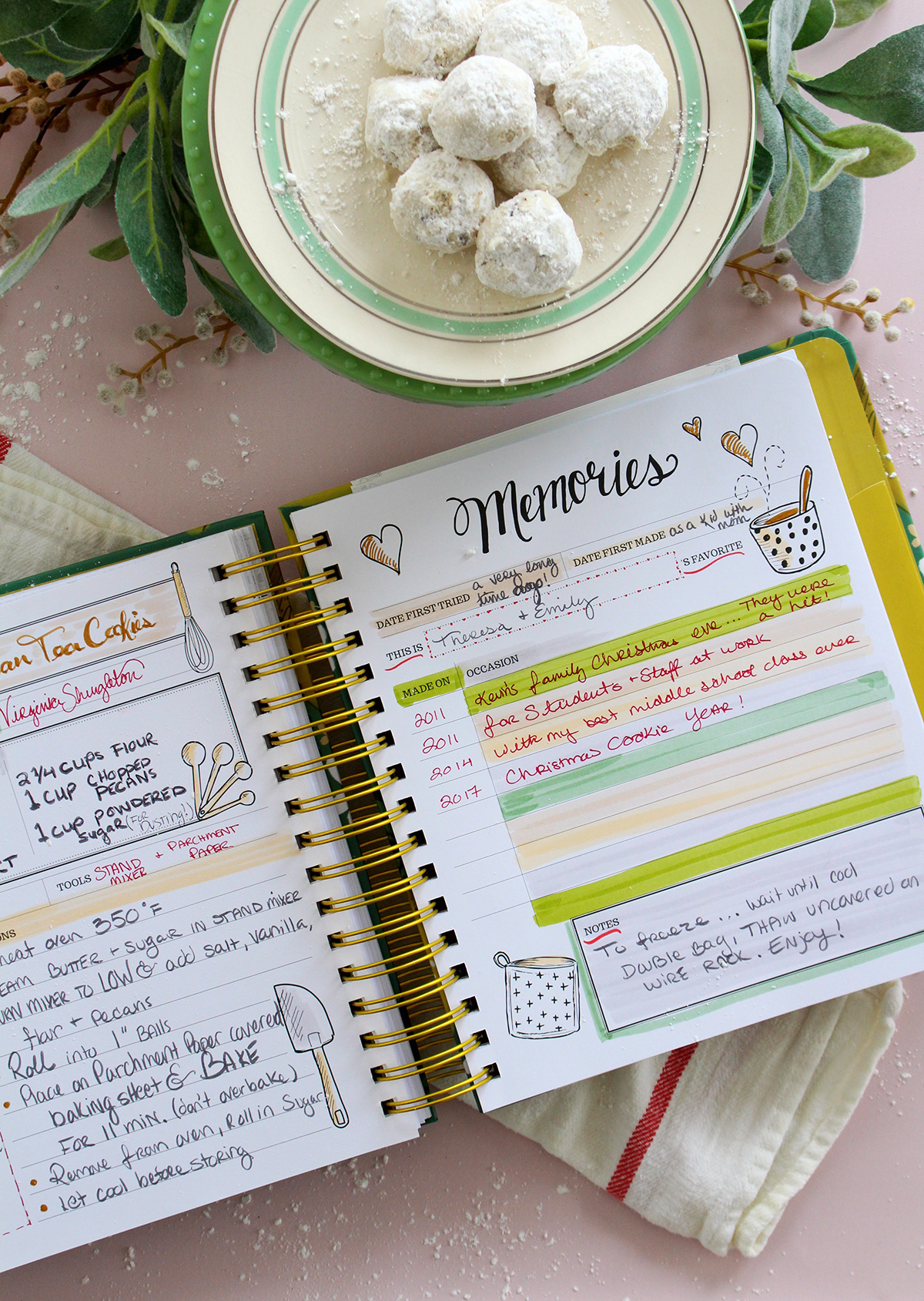 Russian Tea Cookie Recipe In The Keepsake Kitchen Diary - a family cookbook and memory keeper