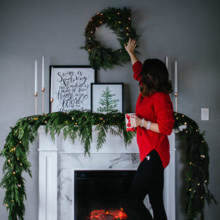 Beautiful Holiday Fireplace Styling By Krista Fredricks of Pike Petals Beautiful Holiday Fireplace Styling By Krista Fredricks of Pike Petals