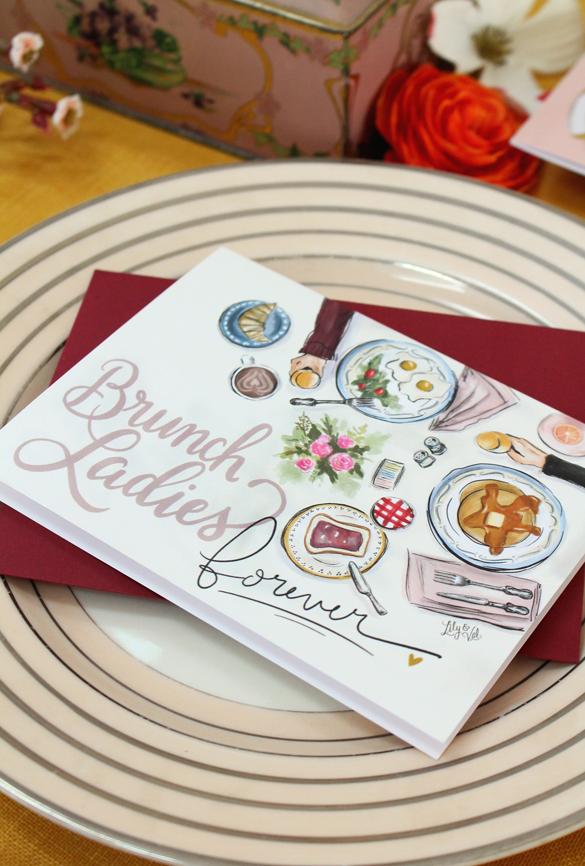 Brunch Ladies Forever! Galentine card for your best gal pals