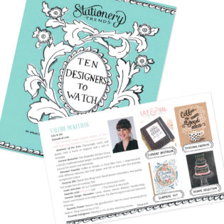 Valerie McKeehan Named Top 10 Designers To Watch by Stationery Trends Magazine Valerie McKeehan Named Top 10 Designers To Watch by Stationery Trends Magazine