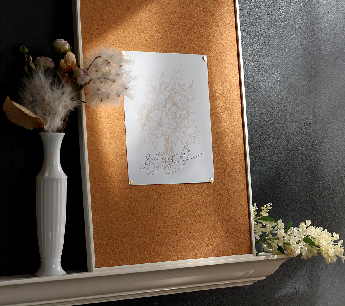 Live SImply Botanical Wall Art By Lily & Val