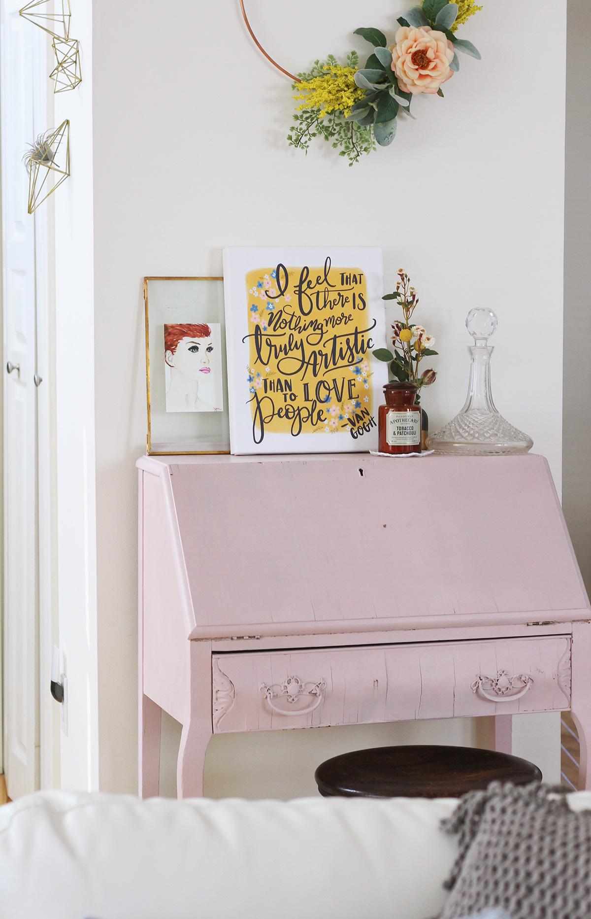 My Antique Letter Writing Desk & Tips For Setting Up Your Own Letter Writing Station