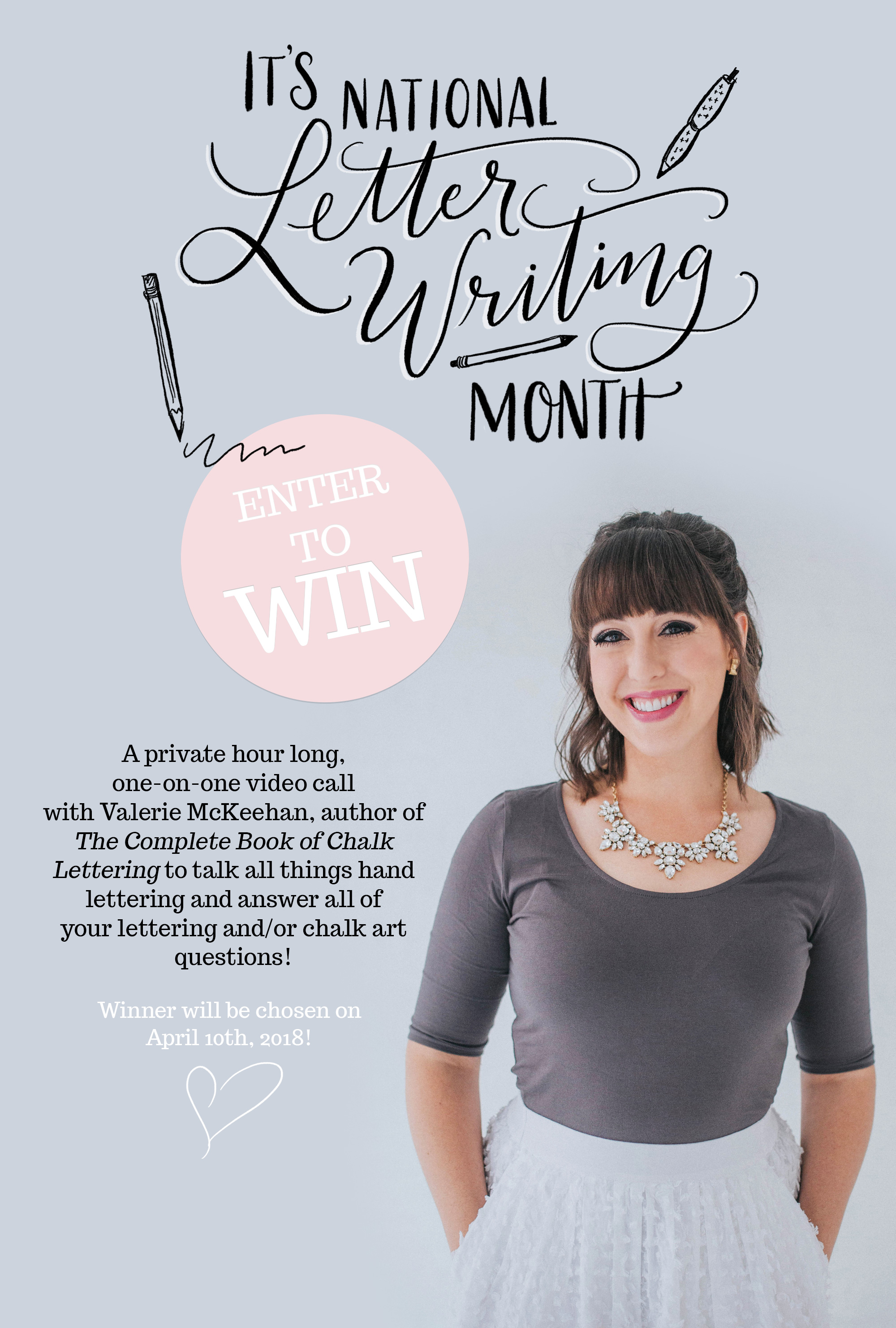 It's National Letter Writing Month - Enter to win a private call with Valerie McKeehan