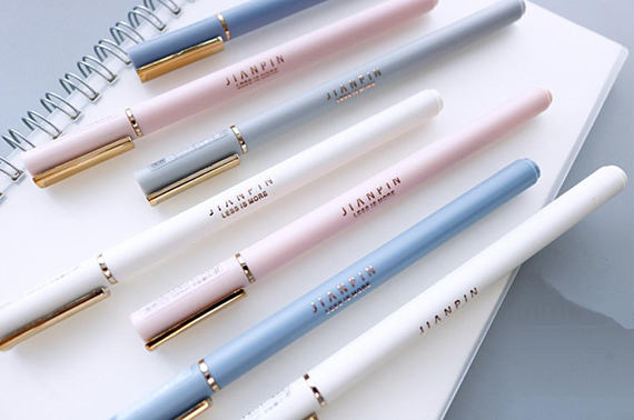 Beautiful fine tip gel pens help make writing more fun and more beautiful!