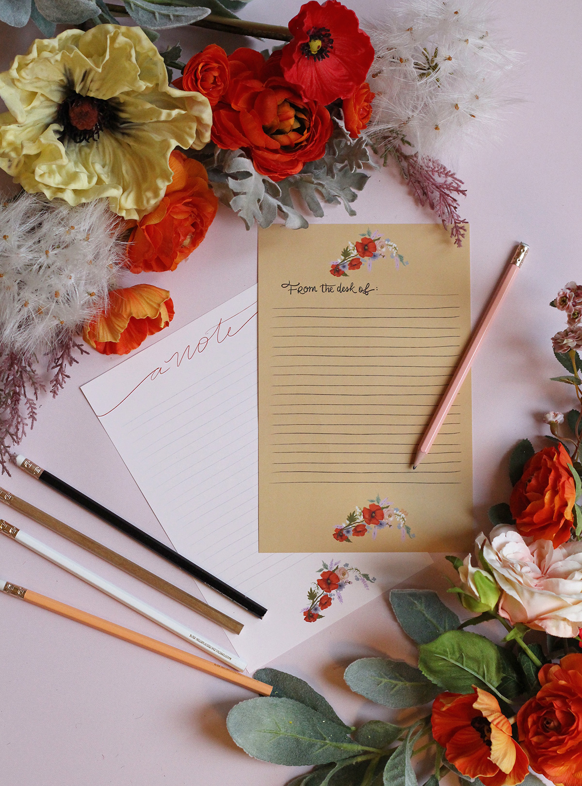 Lily & Val Exclusive Designed Stationery Sheets for national Letter Writing Month