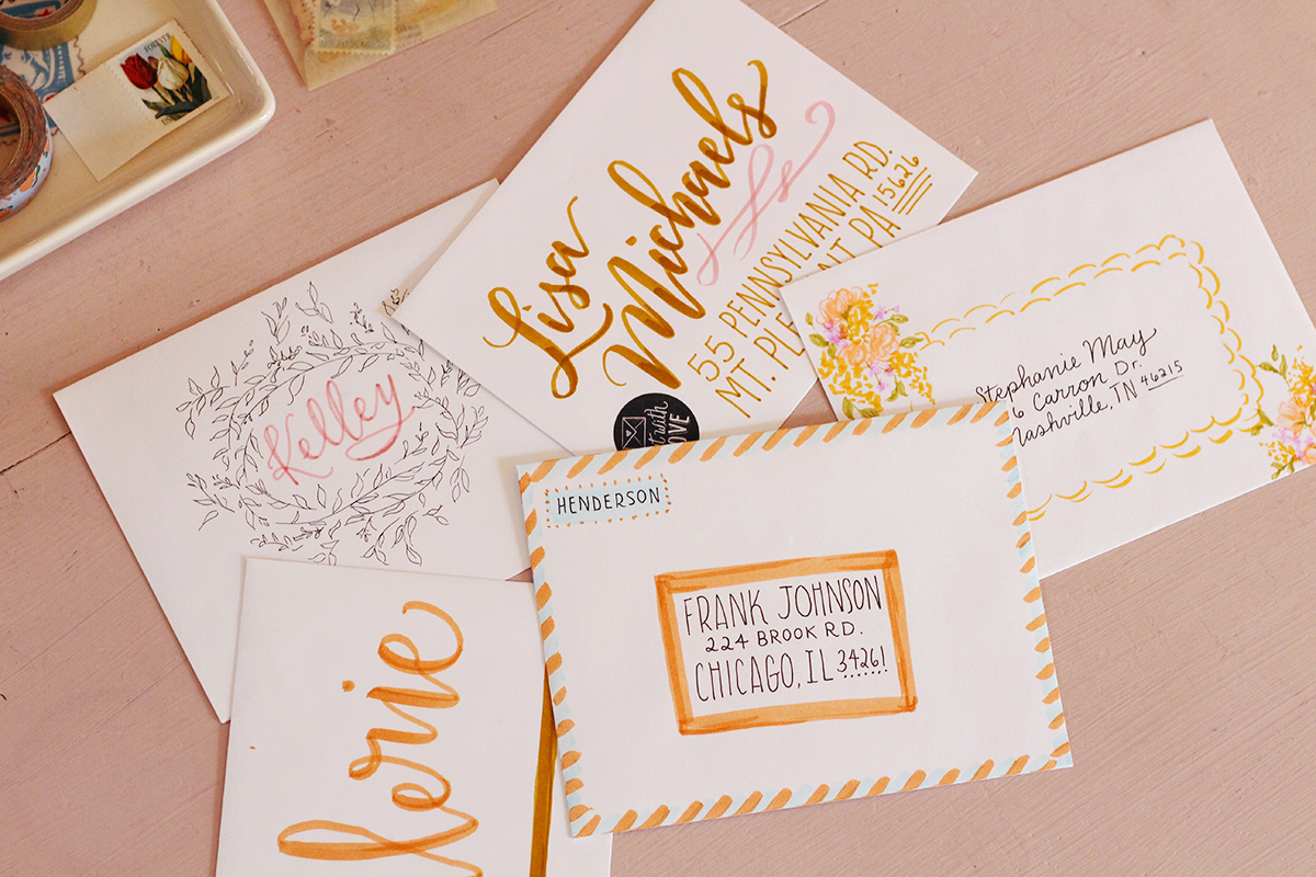 Utilizing Vintage Stamps on your Calligraphy Addressed Envelopes