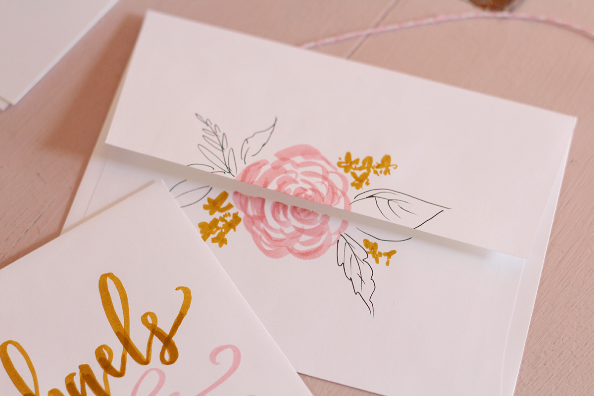 Envelope Addressing and Decorating Inspiration Using Tombow Dual Brush Pens & Mono Drawing Pen