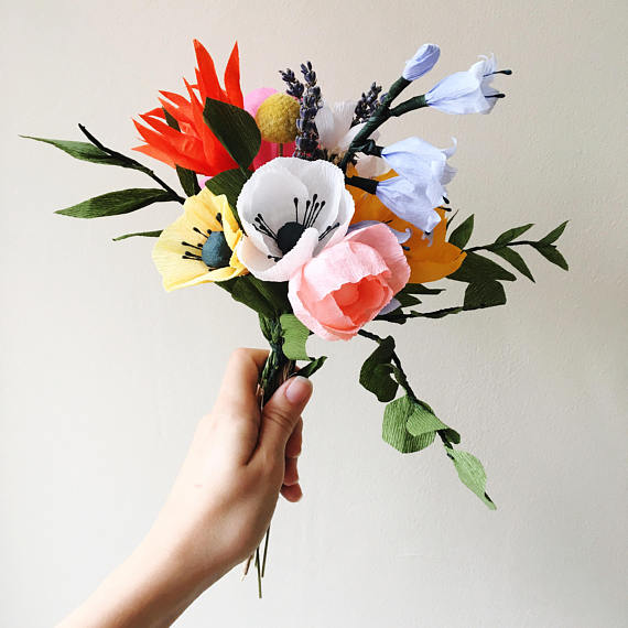 beautiful handmade paper flower bouquets