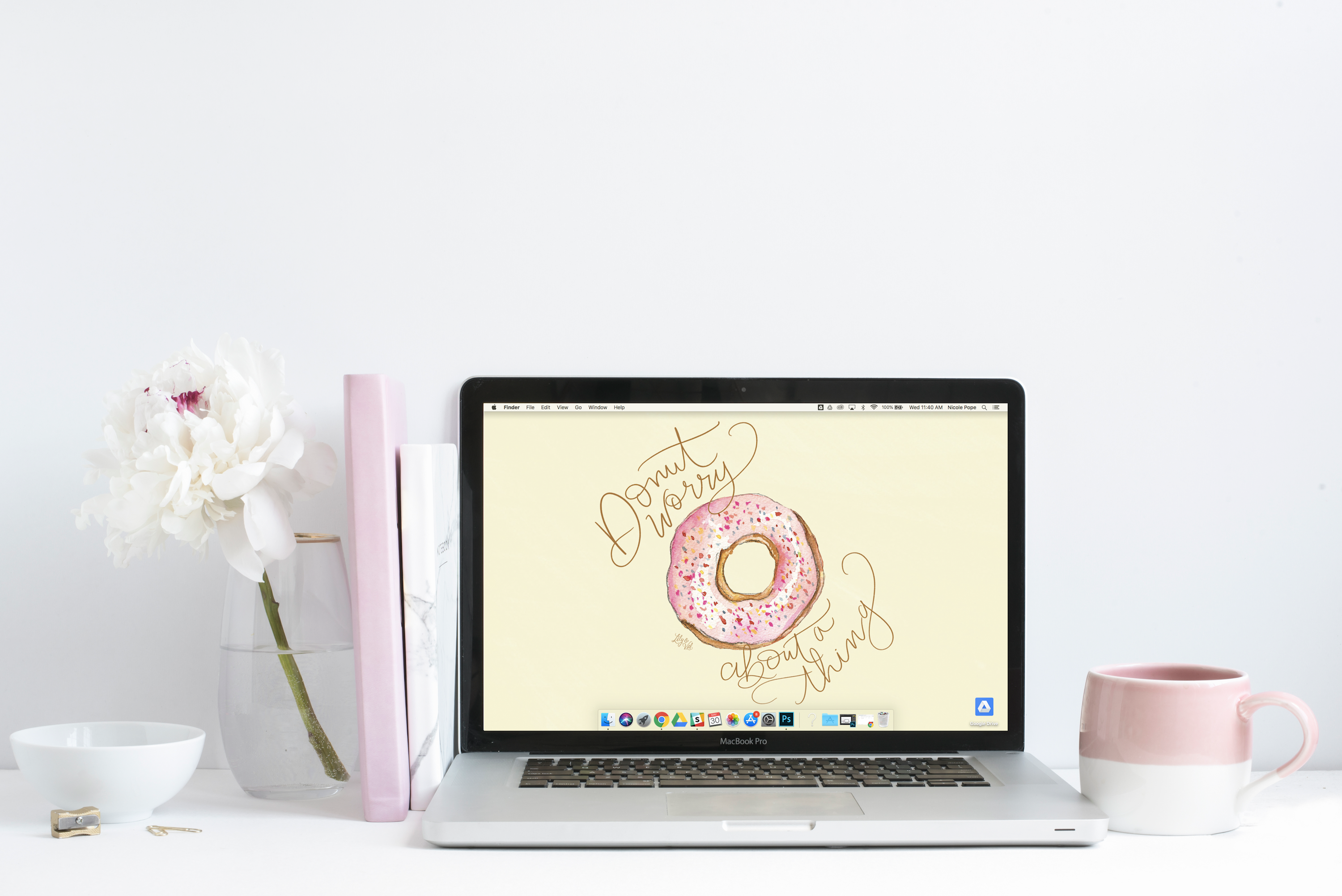 Lily & Val's Free June Donut desktop wallpaper download