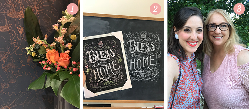 Lily & Val Presents: Pretty Ordinary Friday #94 with fresh florals, Bless This Home print and selfies with mom