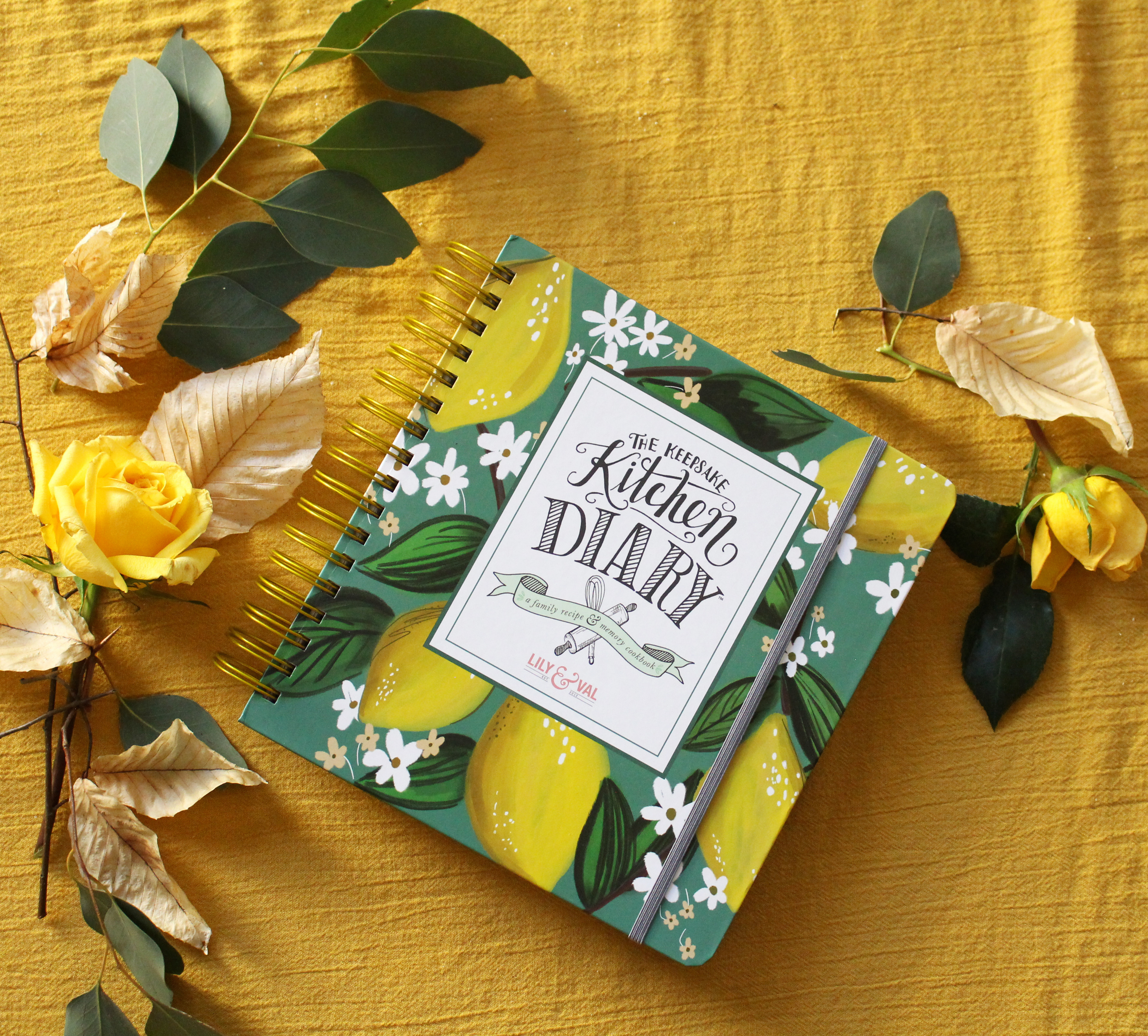 Whimsical Lemon Keepsake Kitchen Diary