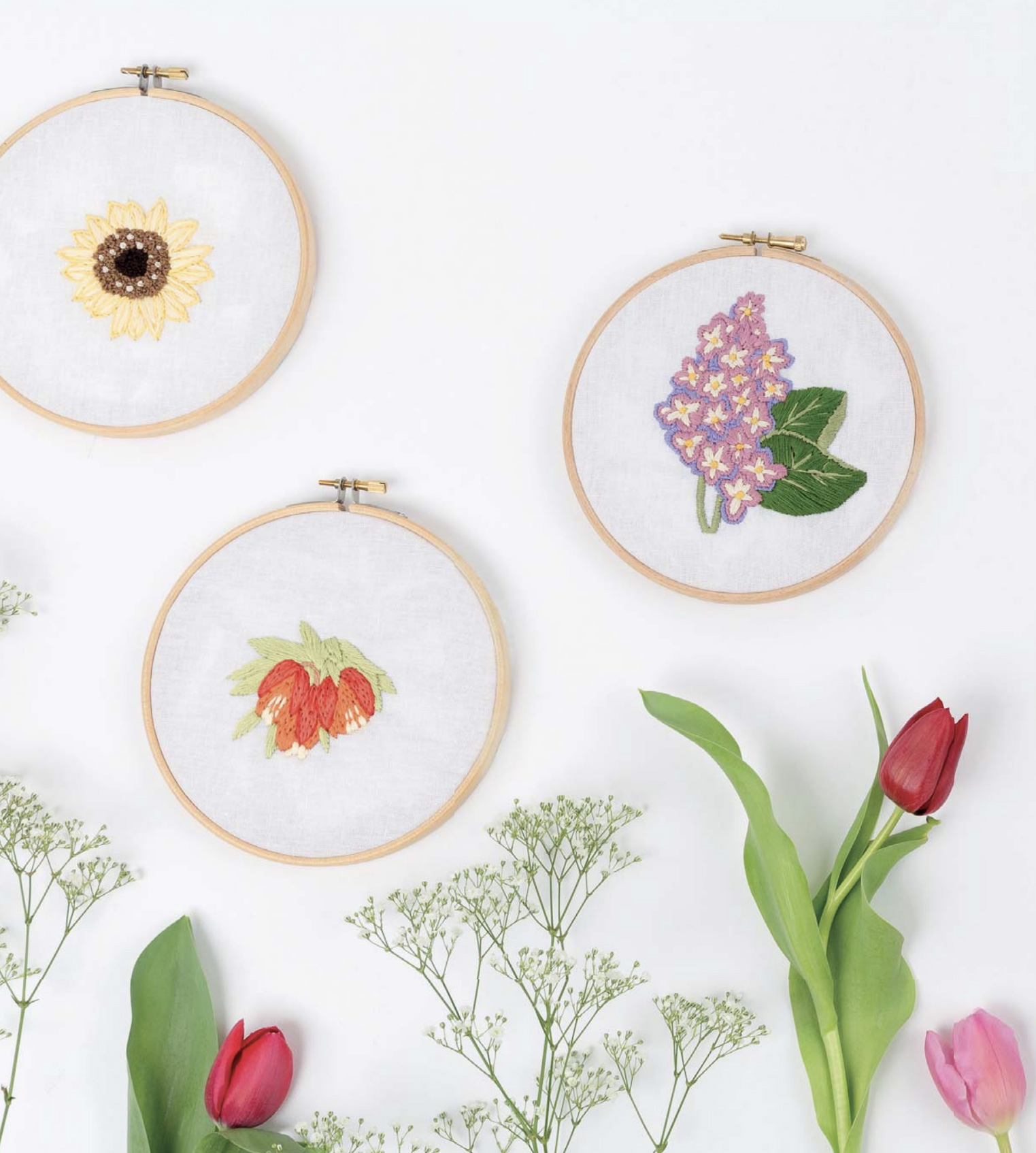 Learn How to Create Beautiful Modern Flower Embroidery - Lily