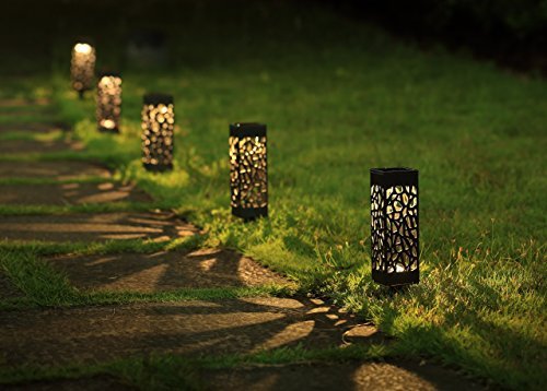 luminary style patio lights add a special touch to any walkway or patio space!