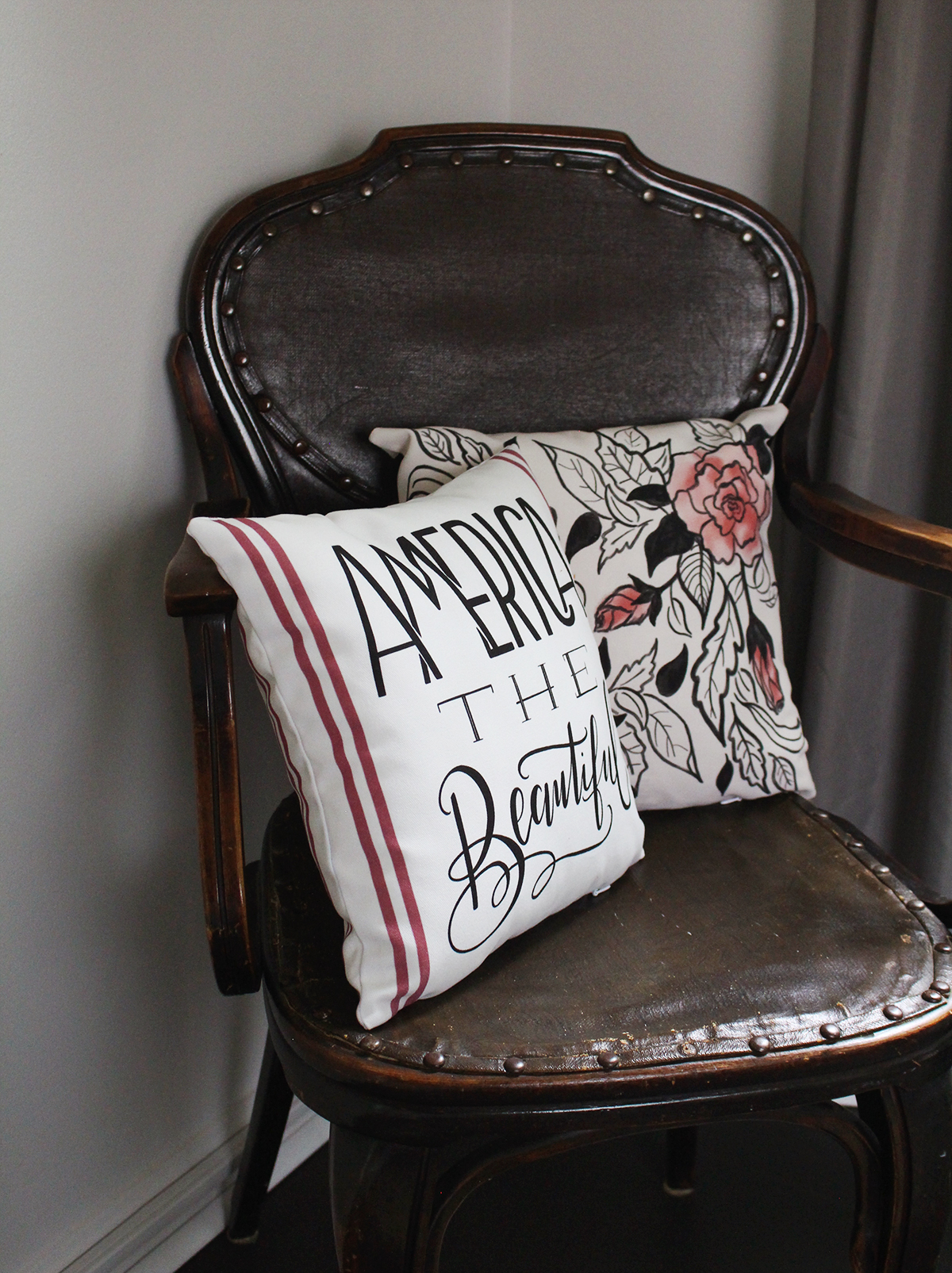 Welcome Summer with this bold hand-lettered collection of prints, canvas and pillows by Lily & Val