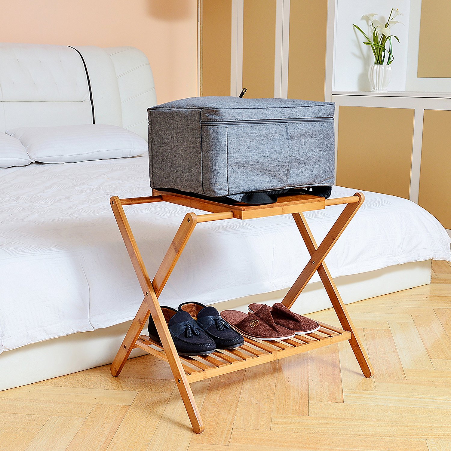 Make each guest feel at home with our favorite luggage rack