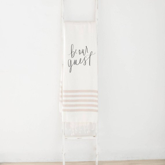 Have a special throw blanket to keep your guests cozy during their stay