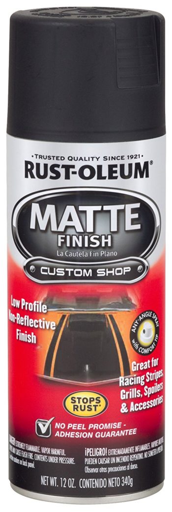 Our all time favorite matte black spray paint. Great to use on metal!