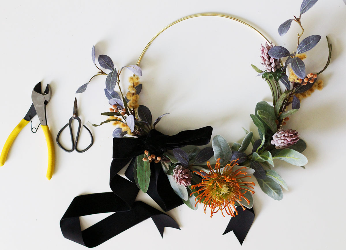 How to Make a Modern Fall Wreath