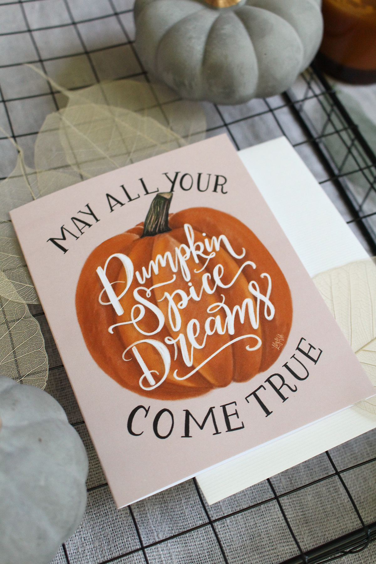 A card for the pumpkin spice lover!