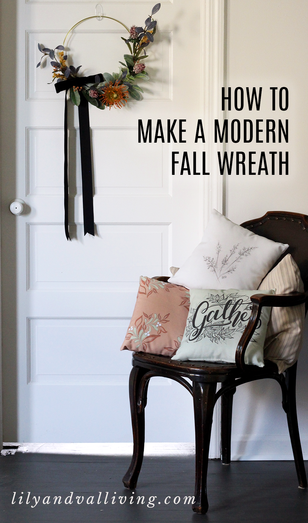 How to Make a modern Fall wreath
