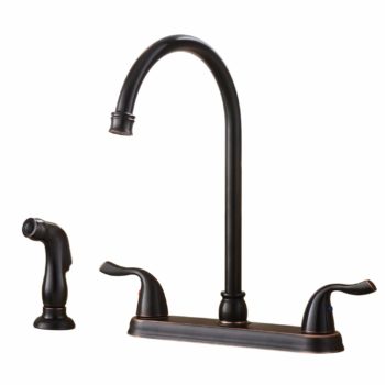 give a kitchen a quick update with this inexpensive and sleek oiled bronze fixture.