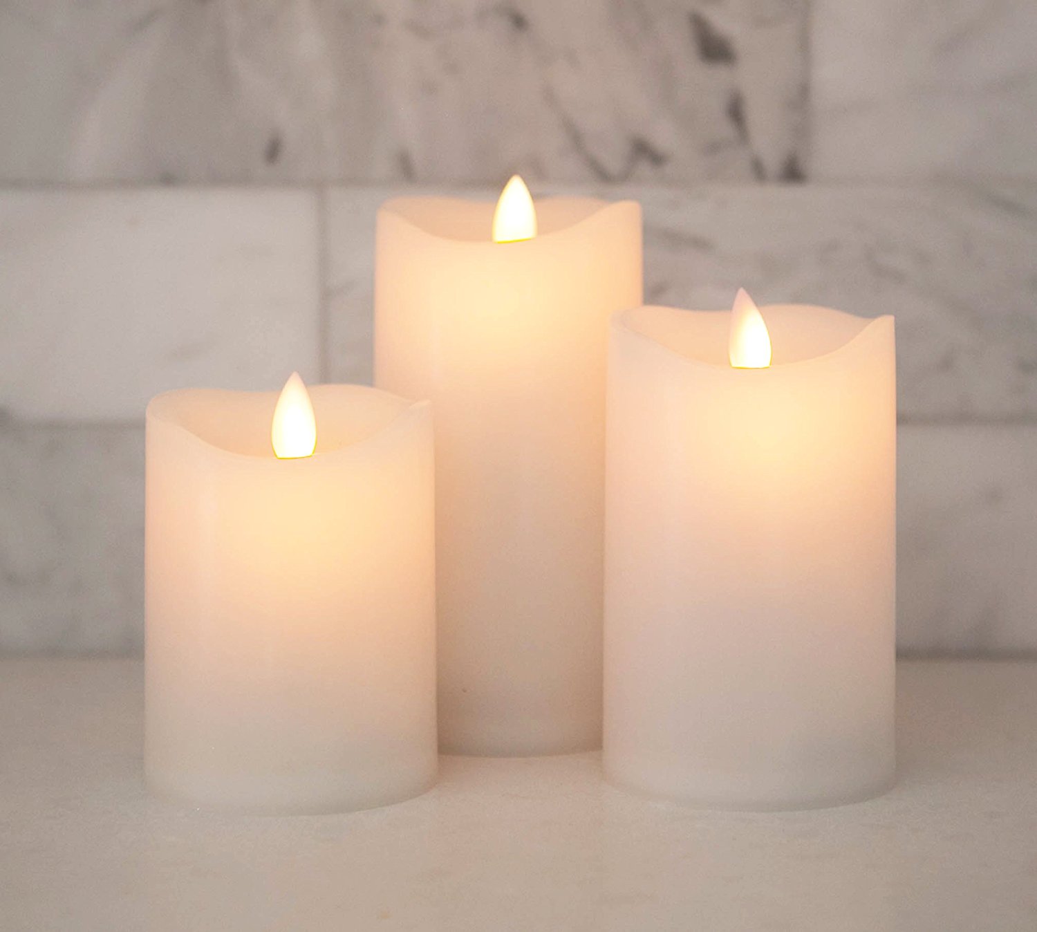 When you can't burn candles, these very realistic flameless options are perfect. They are a great addition to any dorm room or space where kids may be present