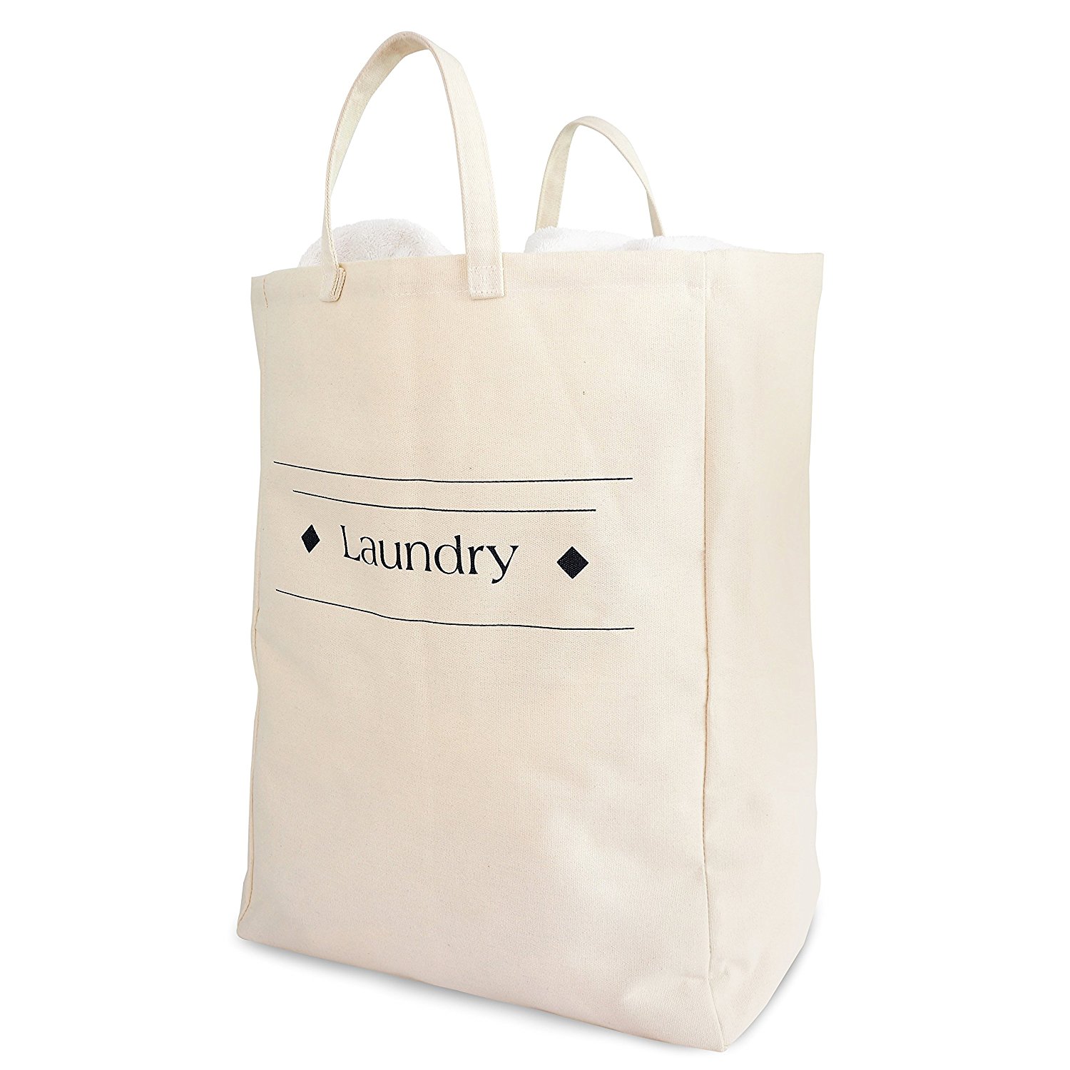 having a stylish laundry bag can make chores a little more fun.