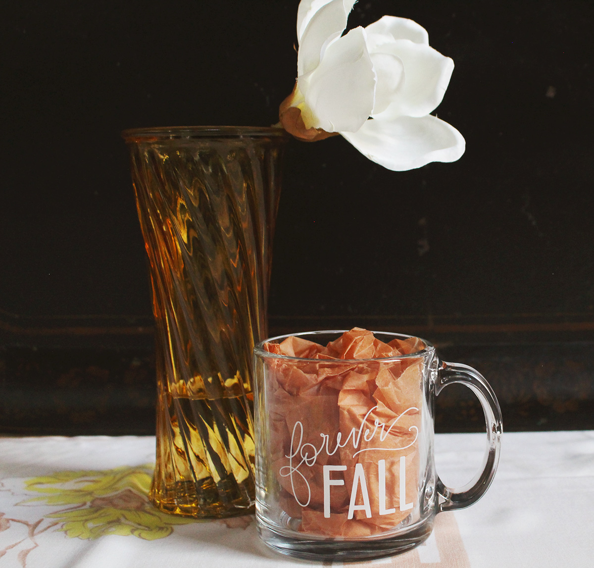 Hand Lettered lily & val mug for Fall!