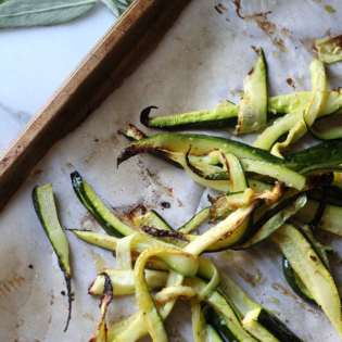 In The Kitchen: Super Easy Roasted Zucchini Strips In The Kitchen: Super Easy Roasted Zucchini Strips
