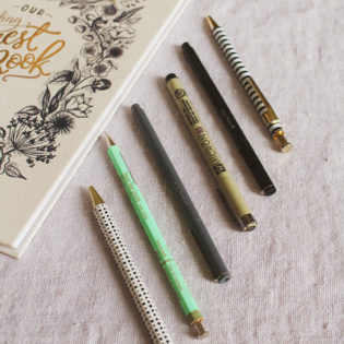 The Best Pens To Use In Your L&V Wedding Guestbook The Best Pens To Use In Your L&V Wedding Guestbook