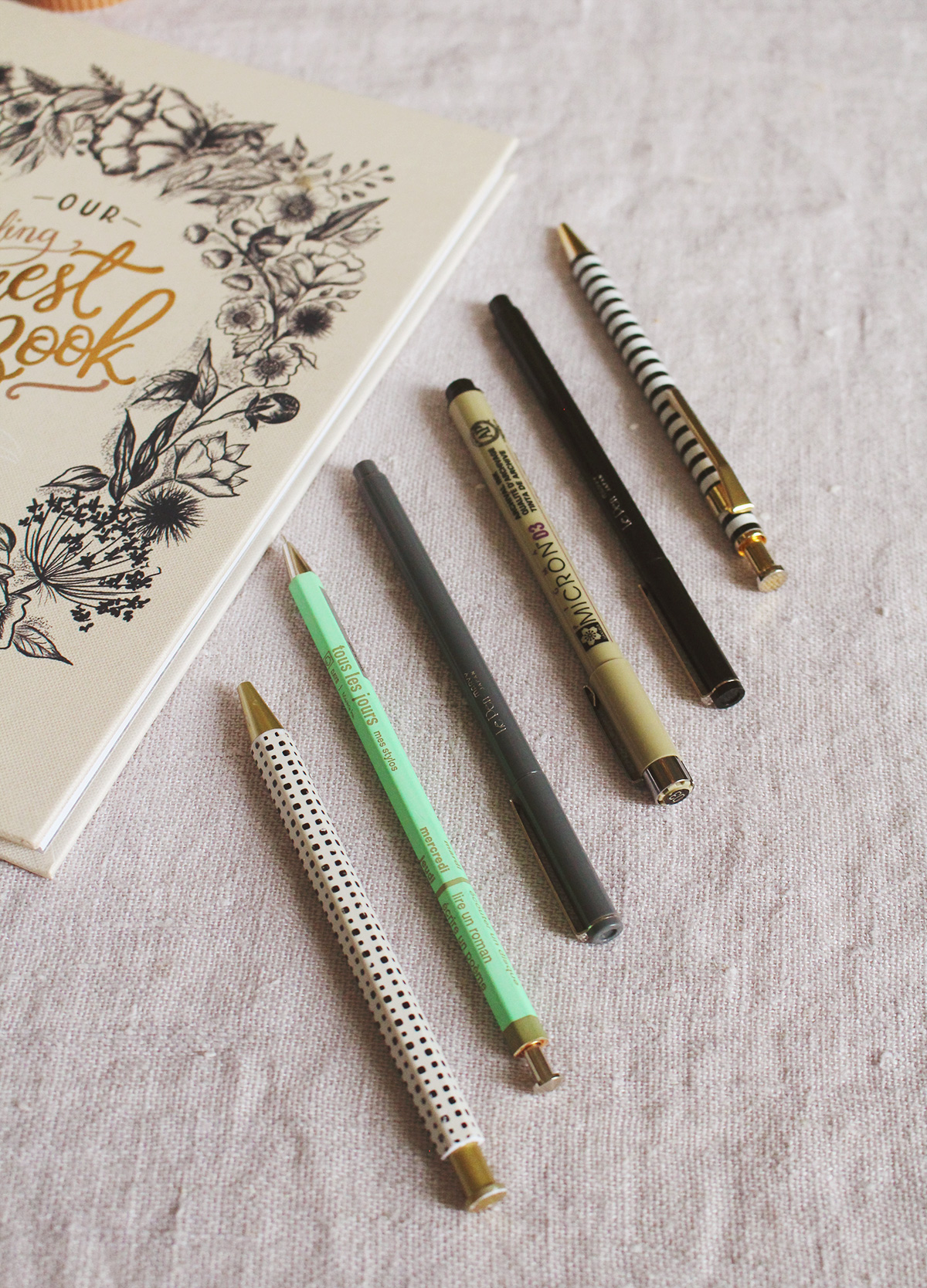 The Best Pens To Use In Your L&V Wedding Guestbook